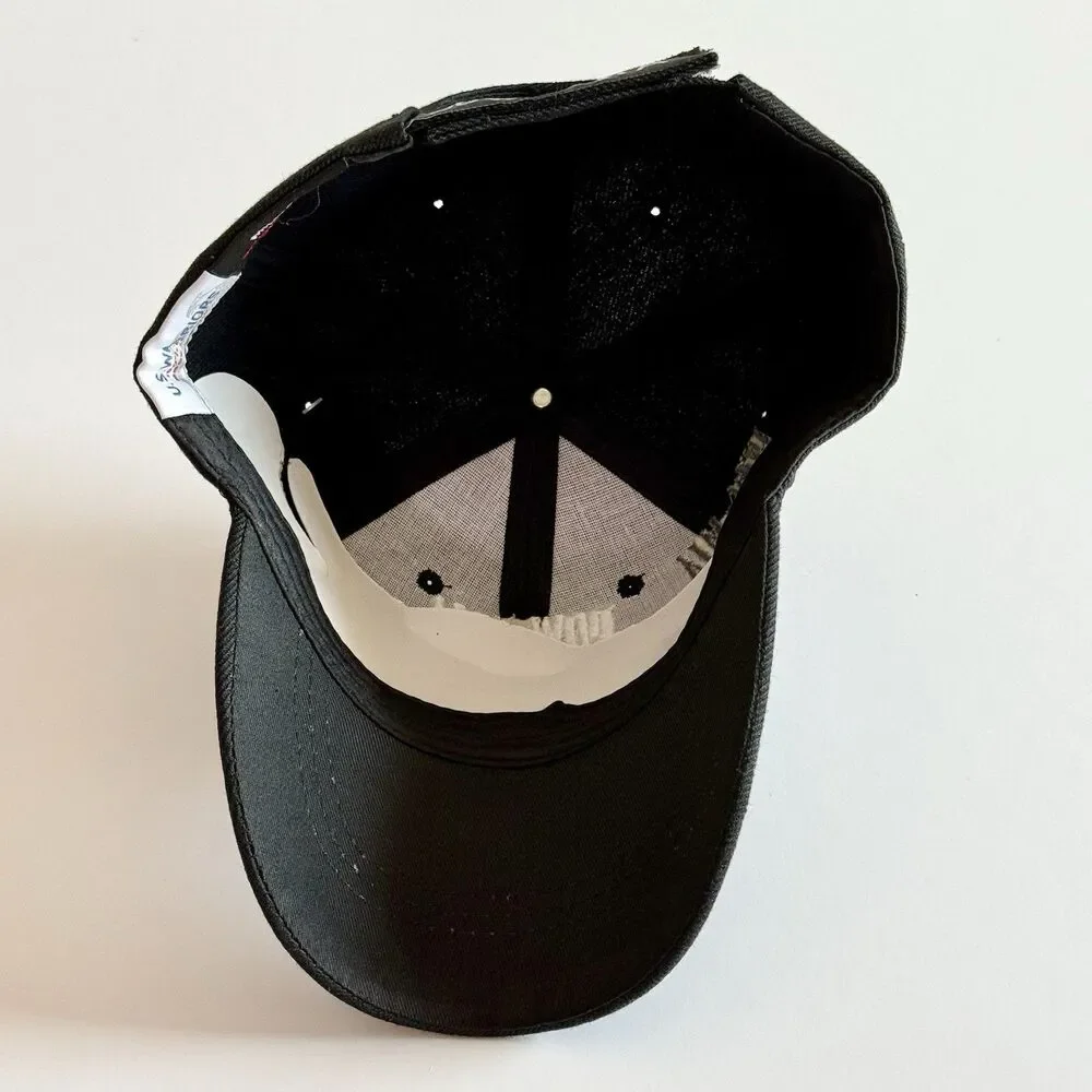 US Warriors POW-MIA You Are Not Forgotten Embroidered Shadow Black Cap NEW w/Tag